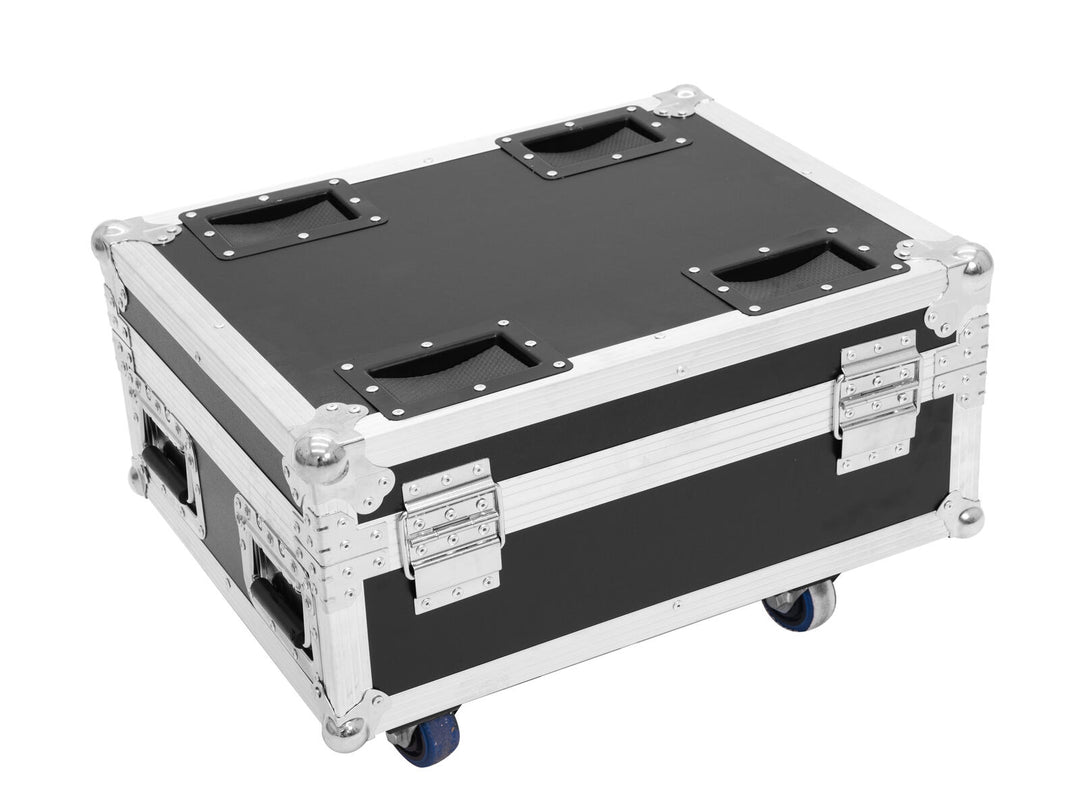 ROADINGER Flightcase 4x AKKU IP UP-4 QuickDMX con funzione di ricarica