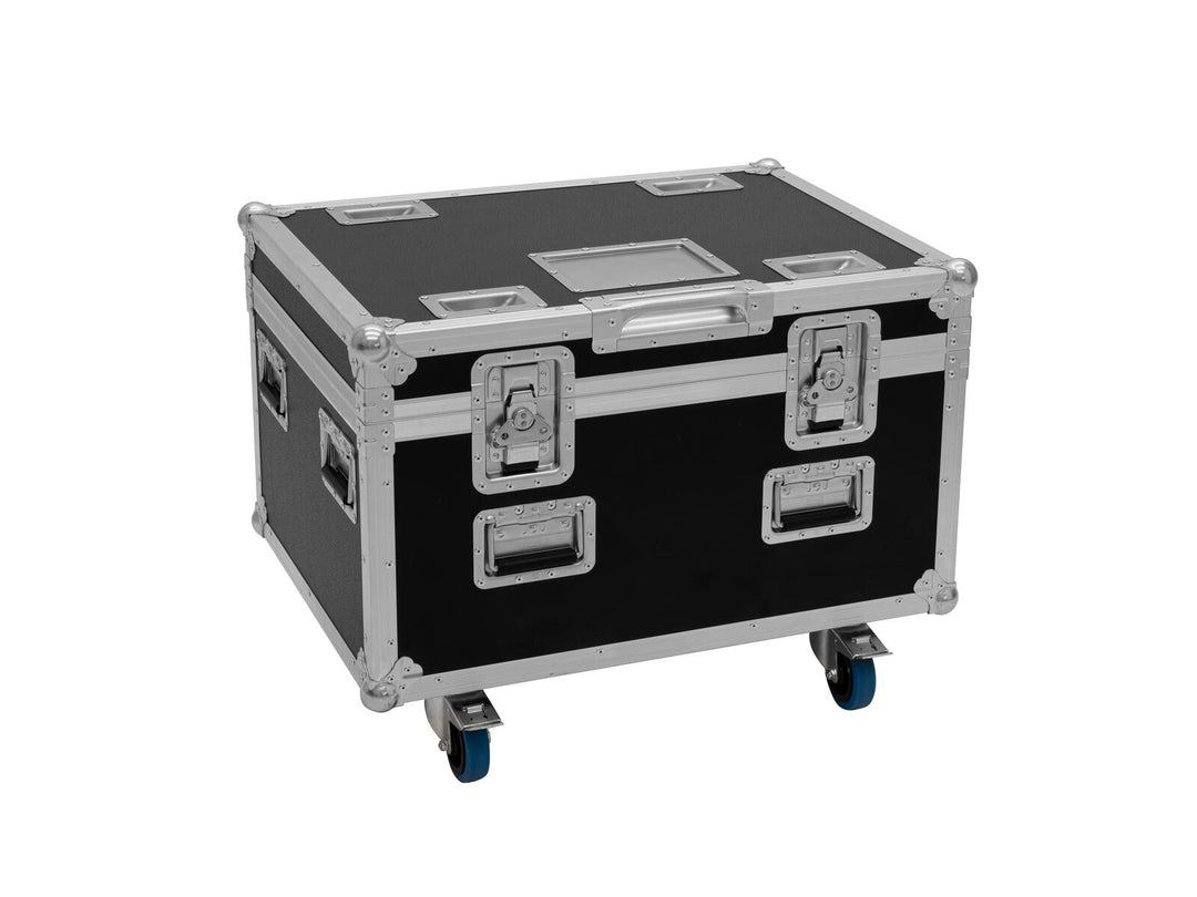 ROADINGER Flightcase 4x LED TMH-X4 con ruote