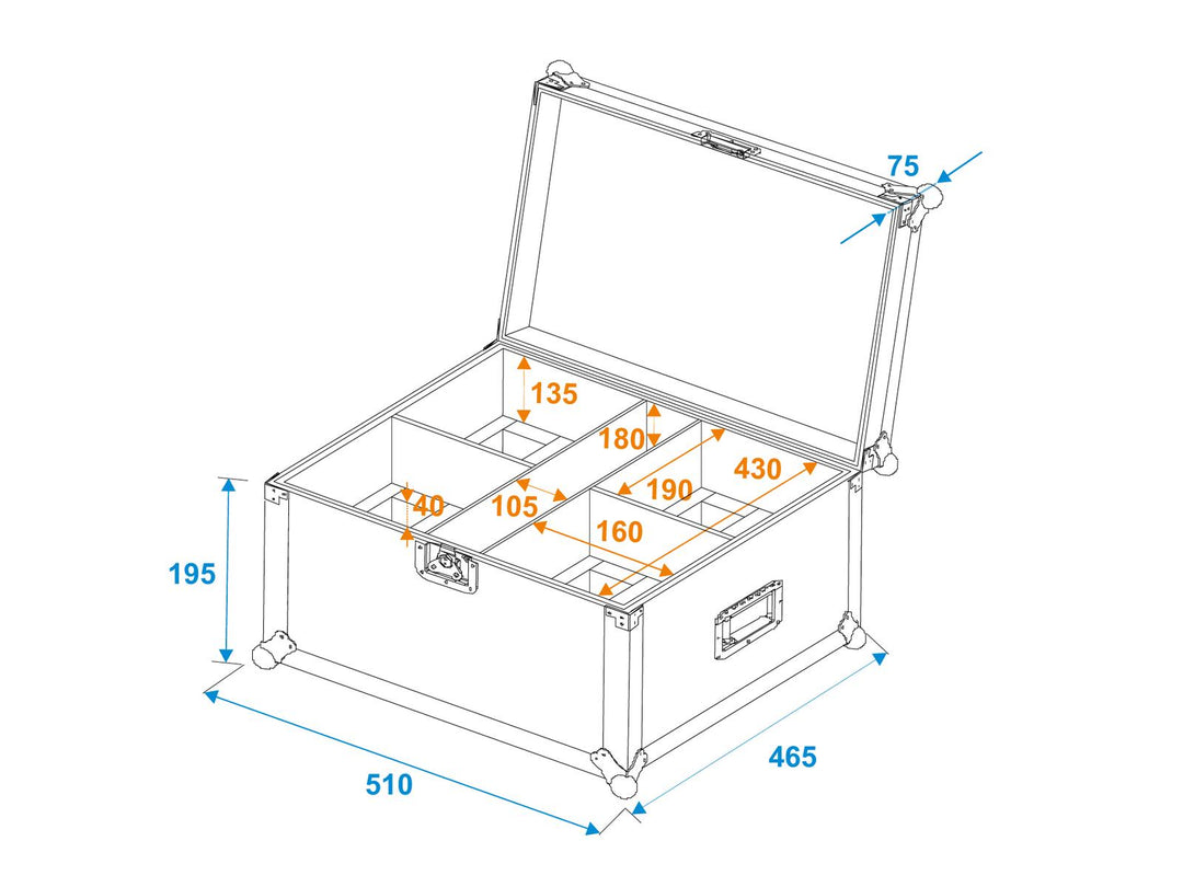 ROADINGER Custodia 4x THA-20PC