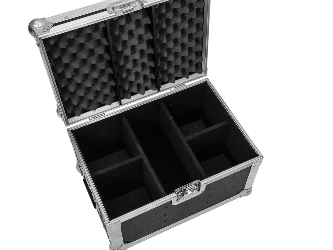 Flightcase ROADINGER 4x SILENT PAR 6 QCL FLOOR