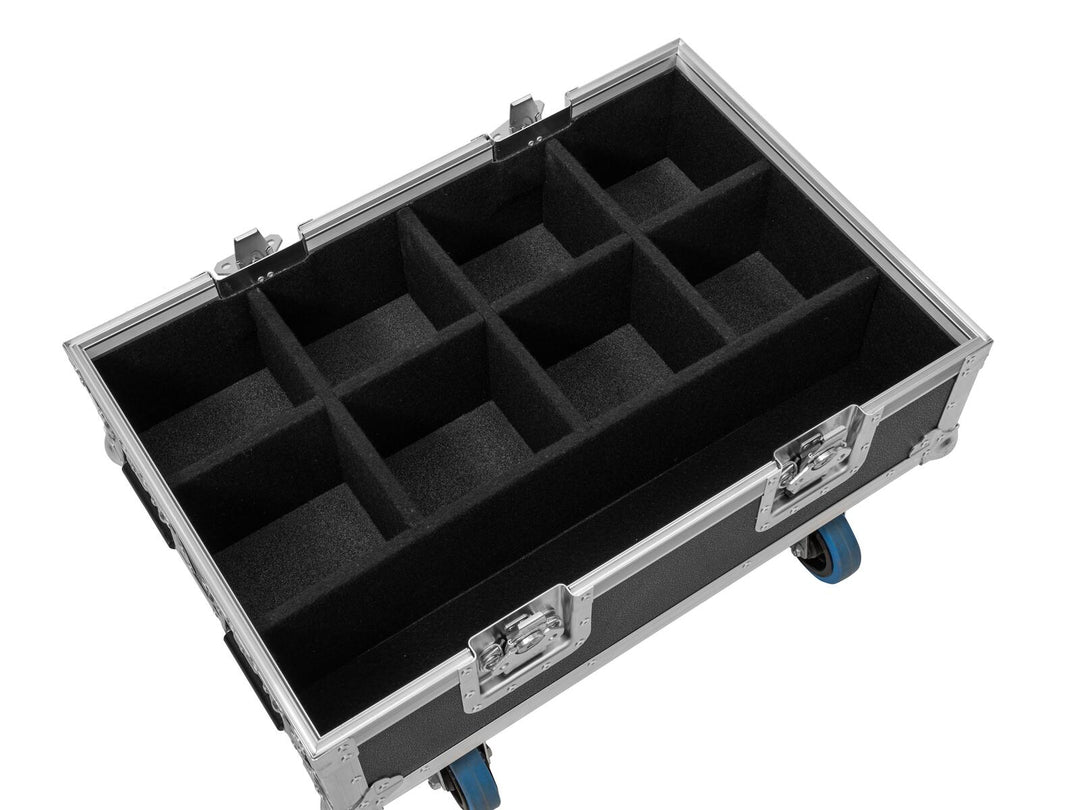 ROADINGER Flightcase BAS-1 8x SILENT PAR 6 QCL da pavimento