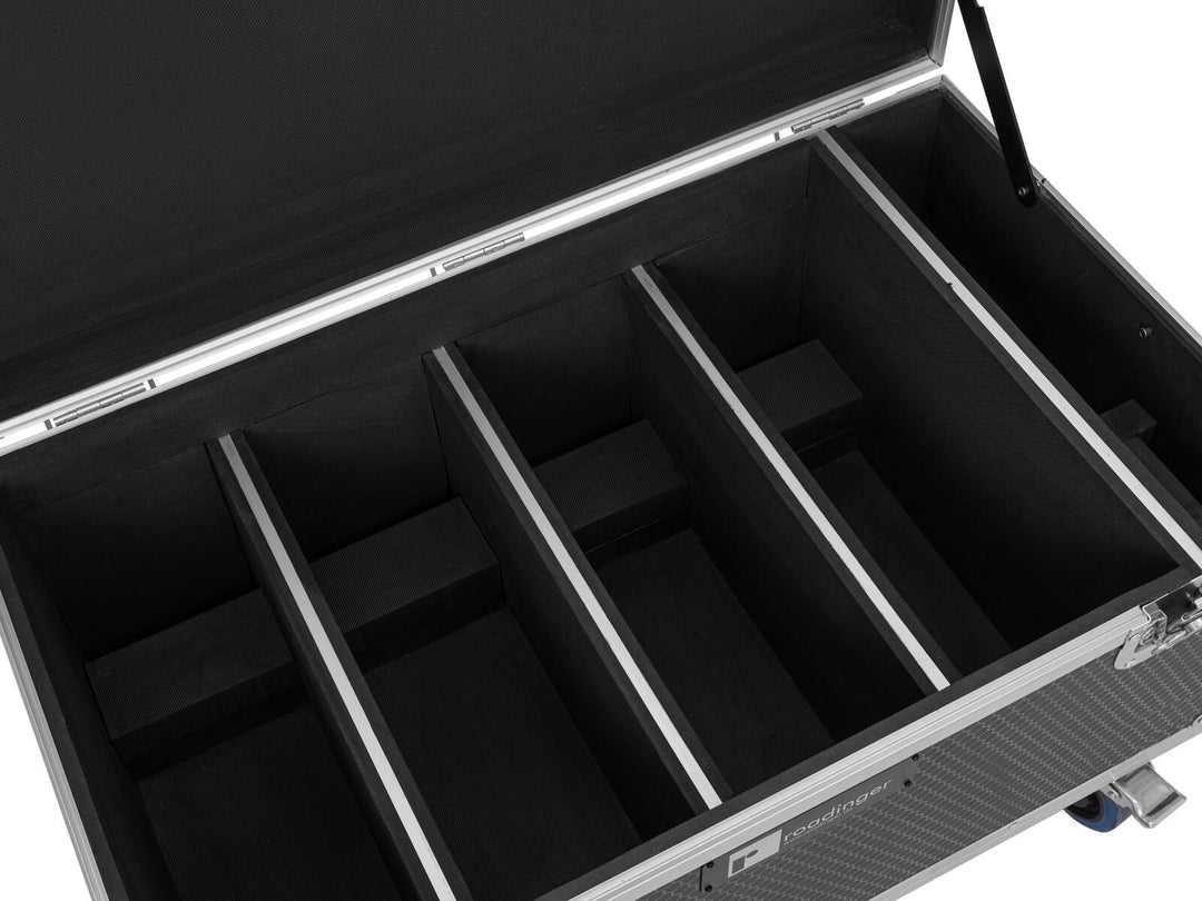 ROADINGER Flightcase per 4 Multiflood IP 8x10W RGBW Wash