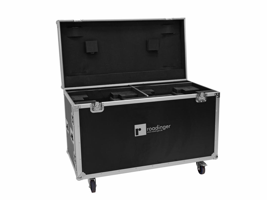 ROADINGER Flightcase 2x DMH-640 con ruote