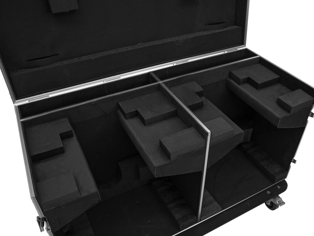 ROADINGER Flightcase 2x DMH-640 con ruote