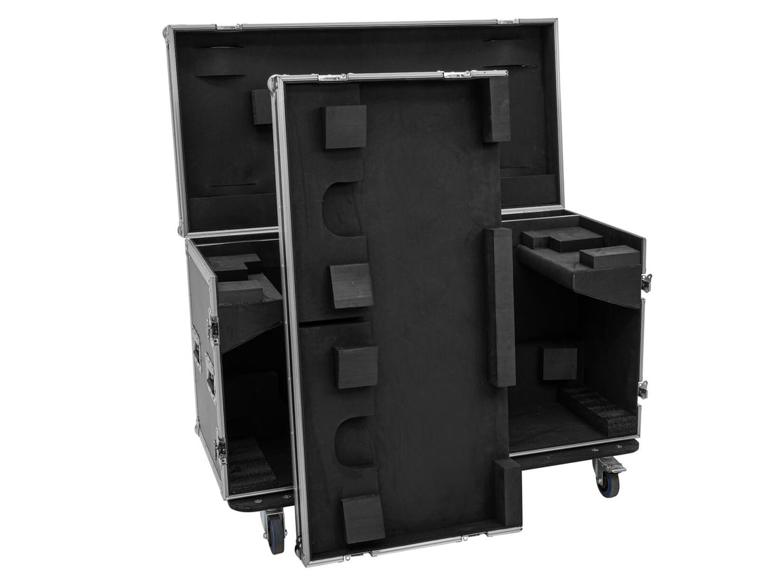 ROADINGER Flightcase 2x DMH-640 con ruote