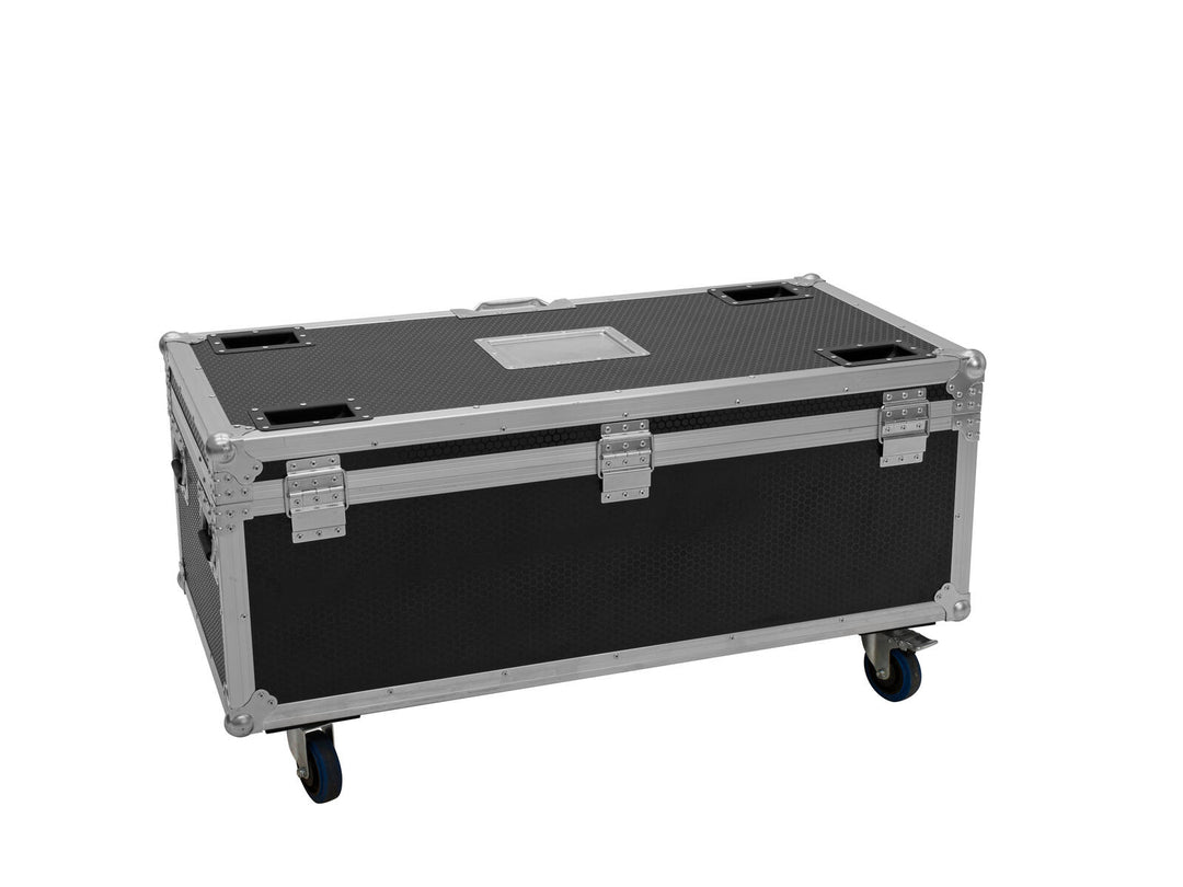 ROADINGER Flightcase 4x AKKU Multiflood IP 18x10W RGBW Wash CRMX con funzione di ricarica