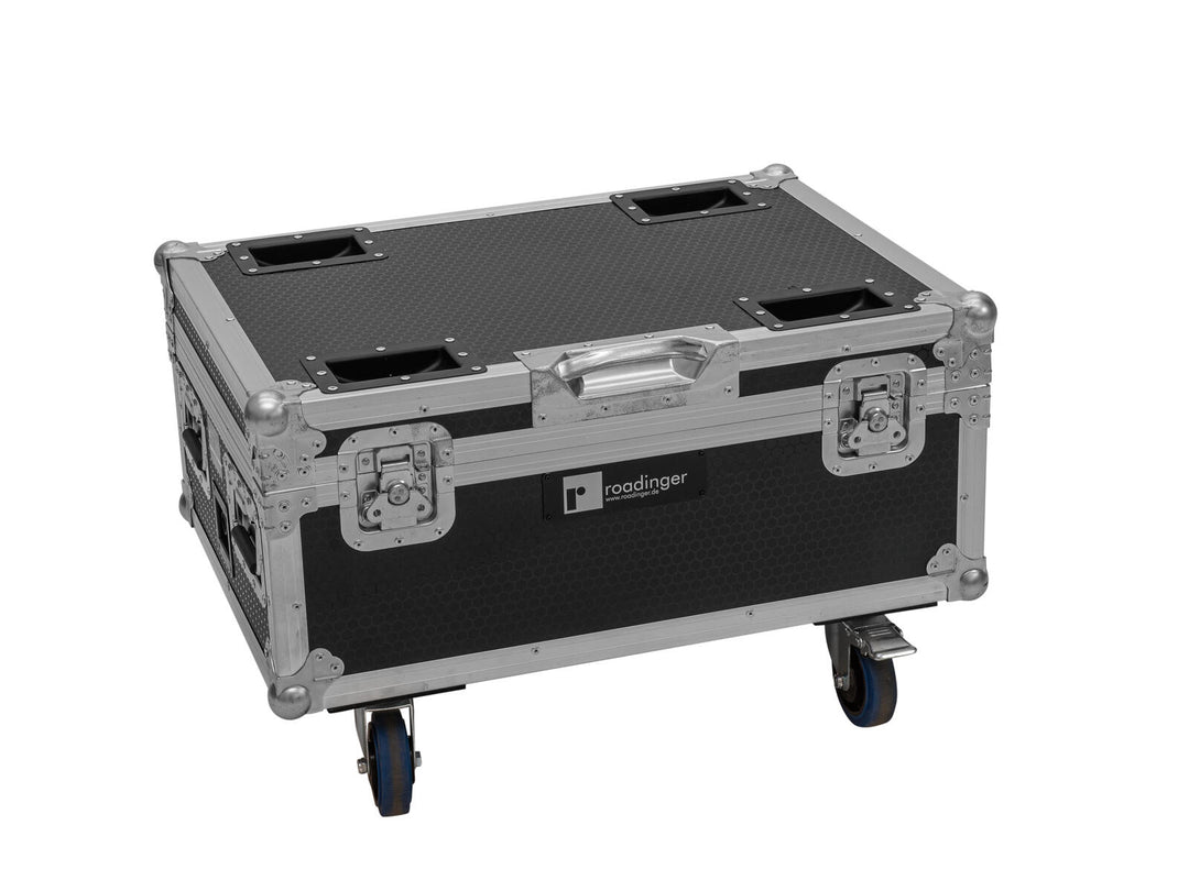 Flightcase ROADINGER per 6x AKKU IP TL-3 QCL Trusslight CRMX con funzione di ricarica e ruote