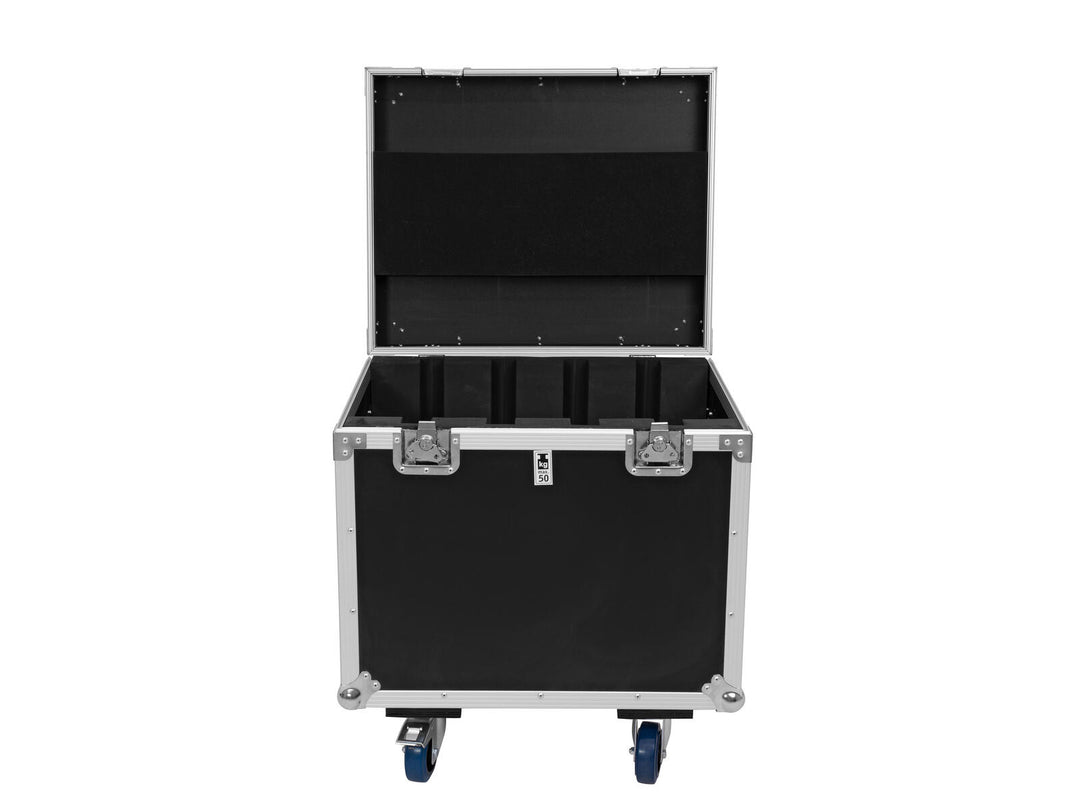 ROADINGER Flightcase 4x Pannello Matrix Pixel 5x5 RGB/WW con ruote