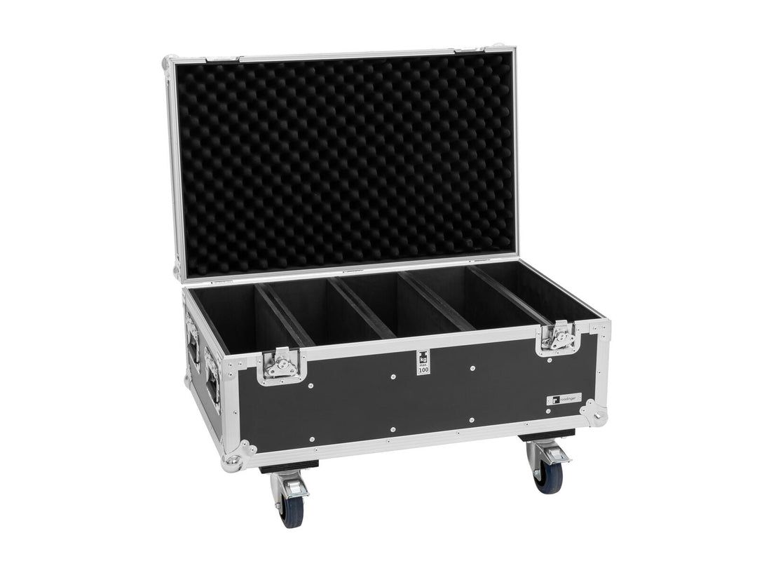 EUROLITE Set di 4x LED Strobe SMD PRO 864 DMX RGB + Flightcase