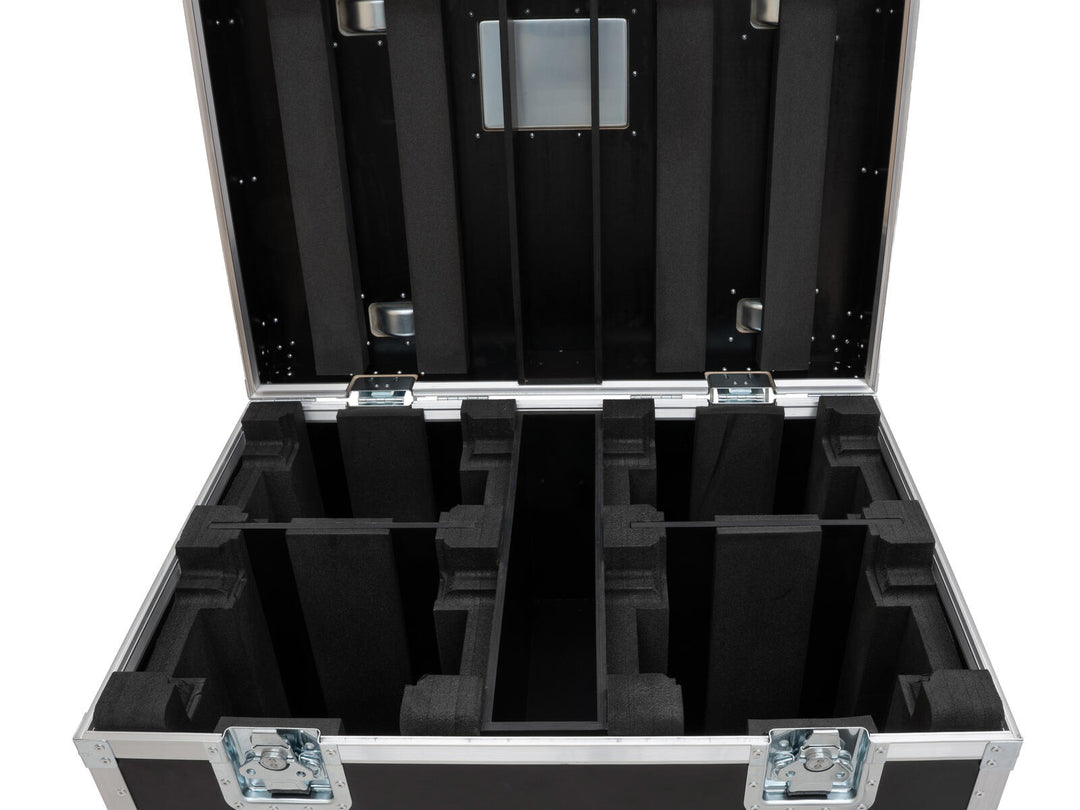 ROADINGER Flightcase HIGHLINE 4x LED IP TMH-S250/B250, con ruote