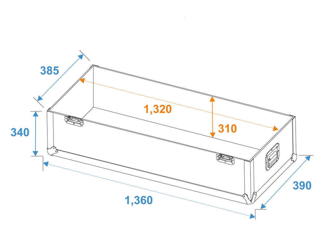 Flightcase ROADINGER 2x LCD ZL50