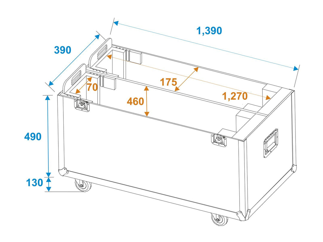 ROADINGER Custodia 2x LCD ZL55