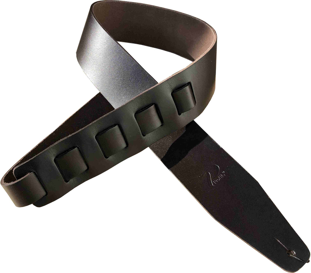 Profile STW/FPB-BK Pro Cinghia per Chitarre in pelle italiana - Black