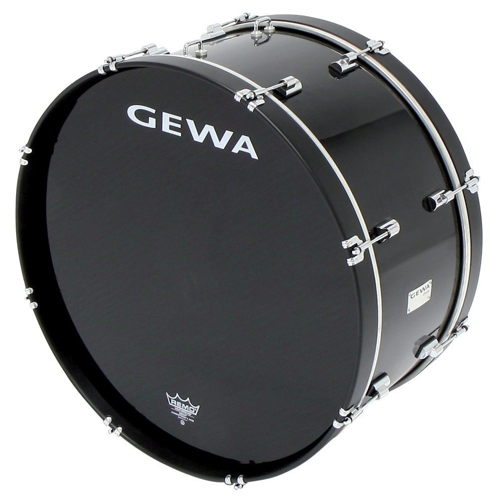 GEWA grancassa da marcia 26" x 12", nera, pelli Remo