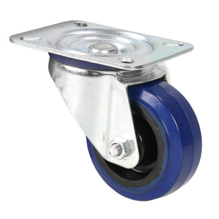 Adam Hall Hardware 372081 - Ruota Girevole 80 mm con Ruota Blu