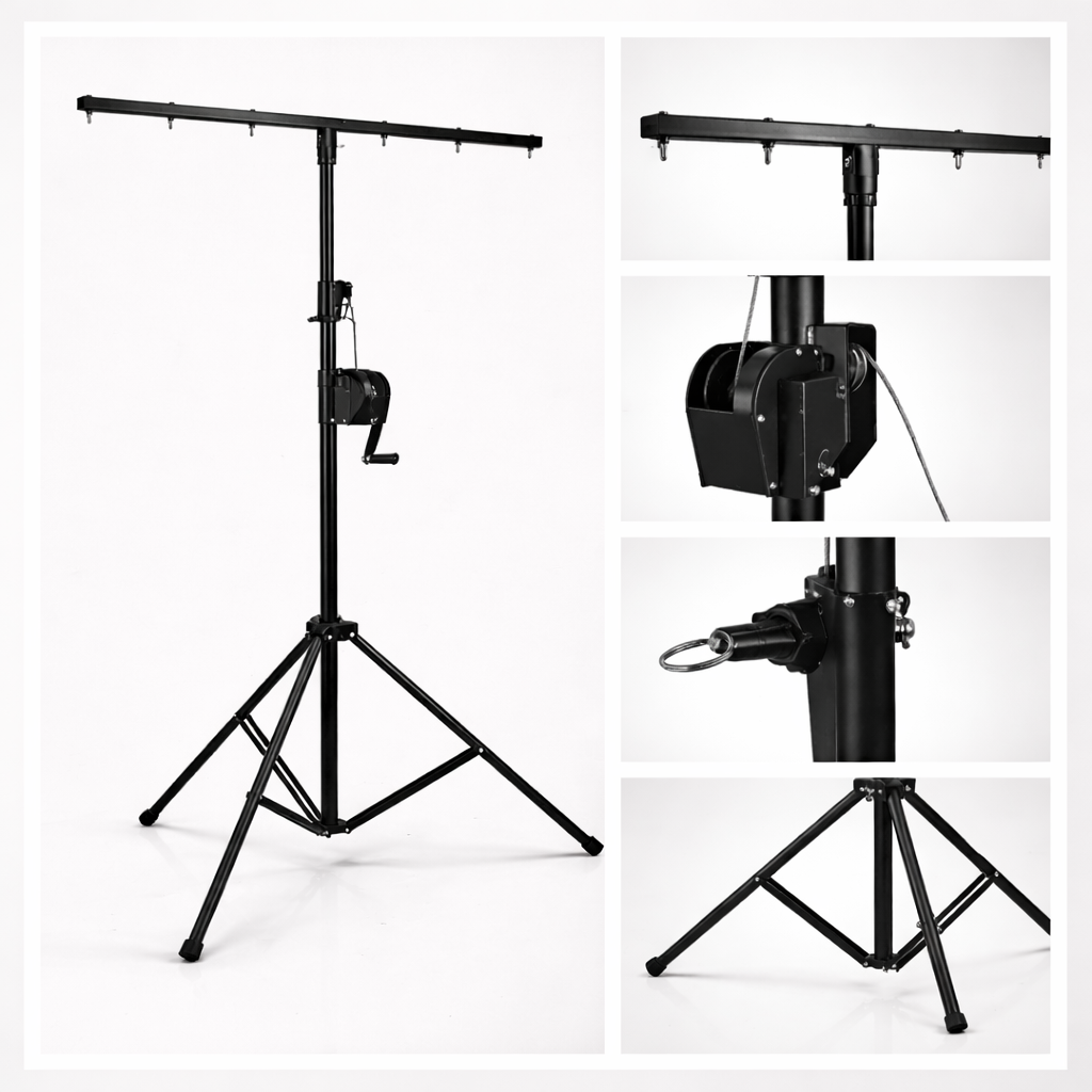 Hardman LS2 wind-up, stativo per luci da 1,6 a 2,8 m, 50 kg