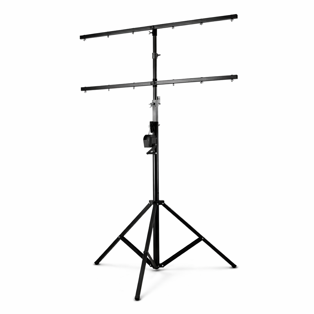 Hardman LS4 wind-up, stativo per luci con doppia barra trasversale, da 1,7 a 4,3 m