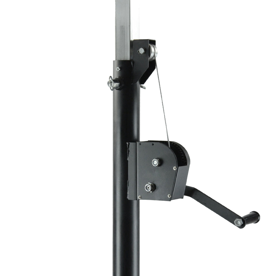 Hardman LS4 wind-up, stativo per luci con doppia barra trasversale, da 1,7 a 4,3 m