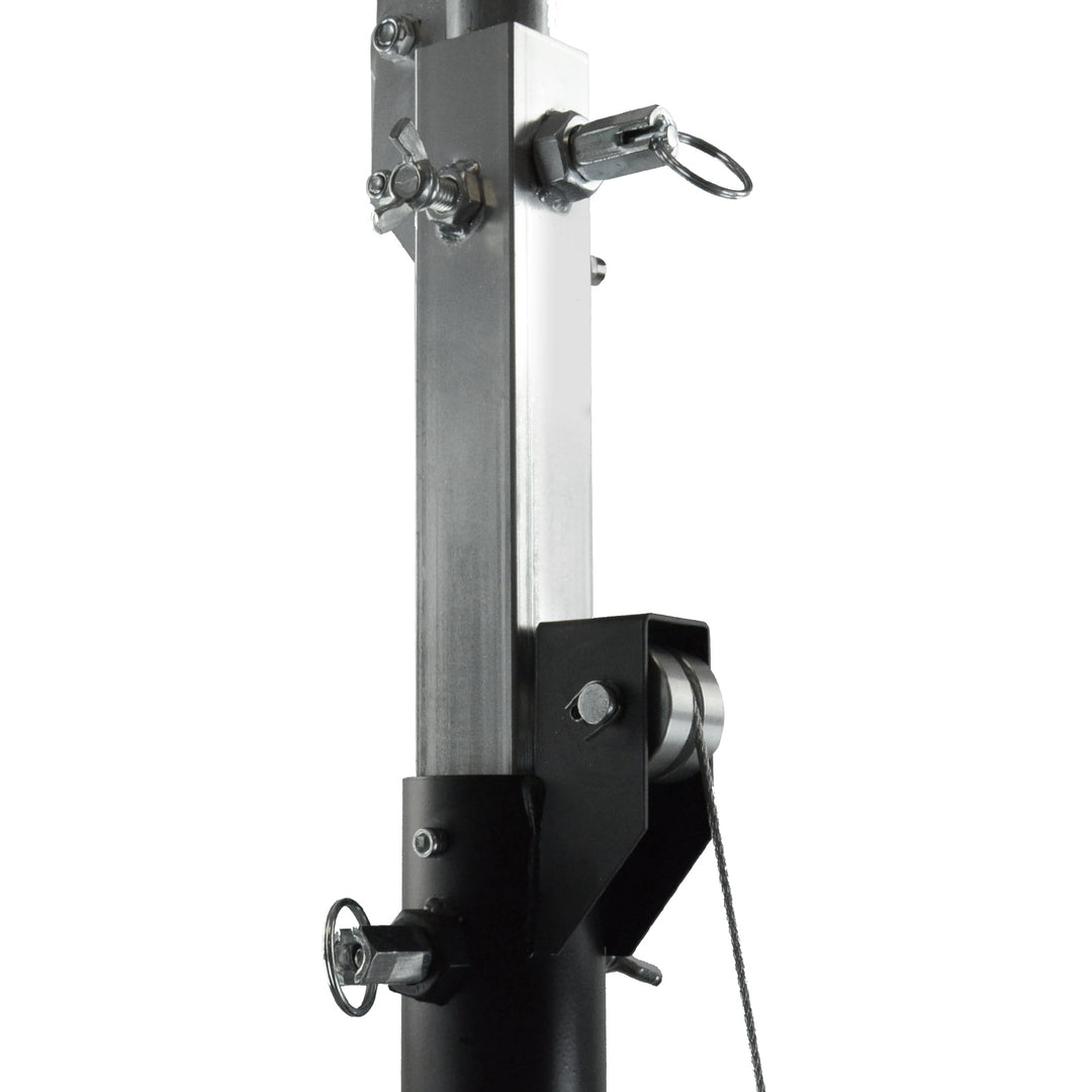 Hardman LS4 wind-up, stativo per luci con doppia barra trasversale, da 1,7 a 4,3 m