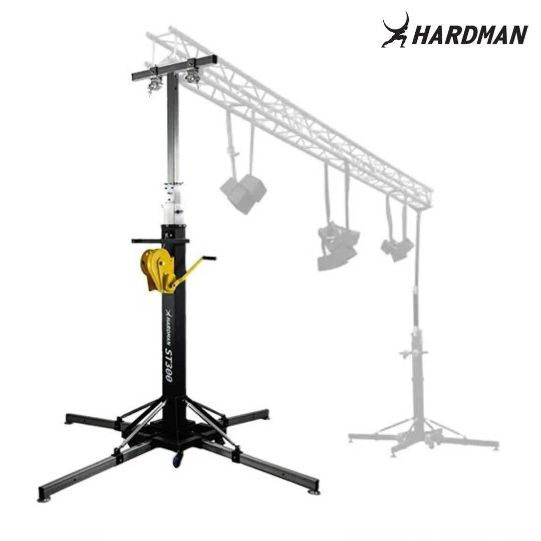 Hardman ST300 torre scenica con argano, da 2 a 5,5 m, 300 kg