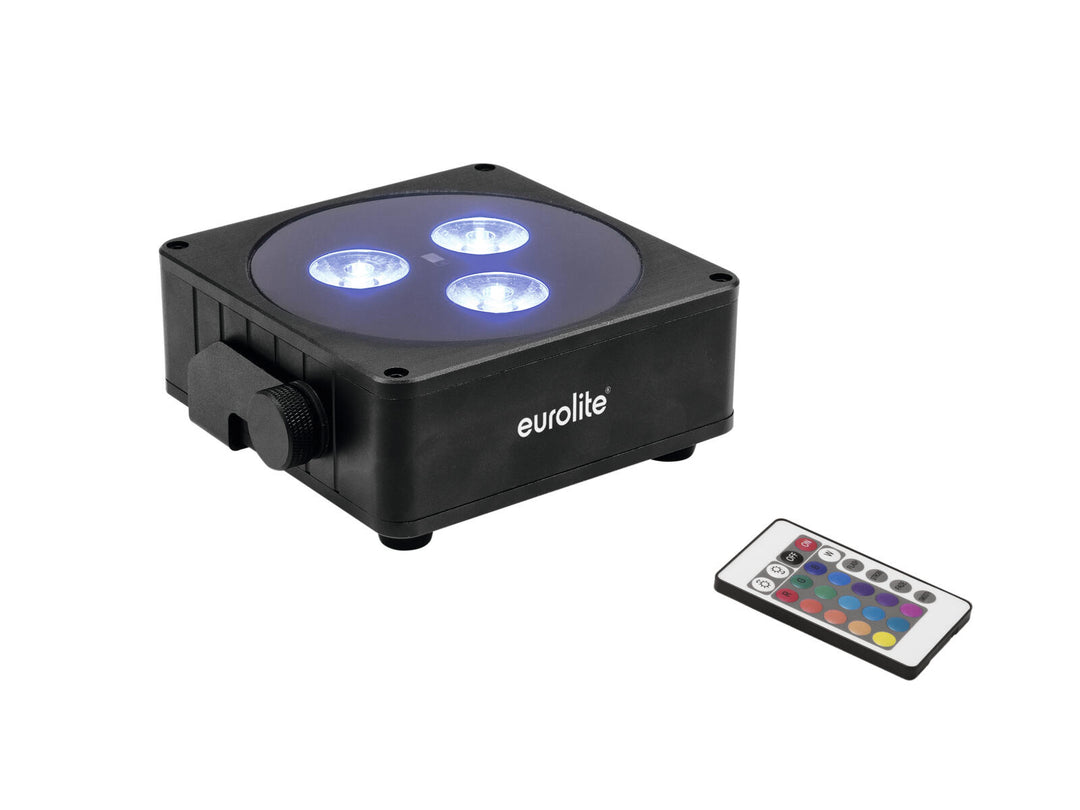 EUROLITE AKKU Faretto piatto 3 bk