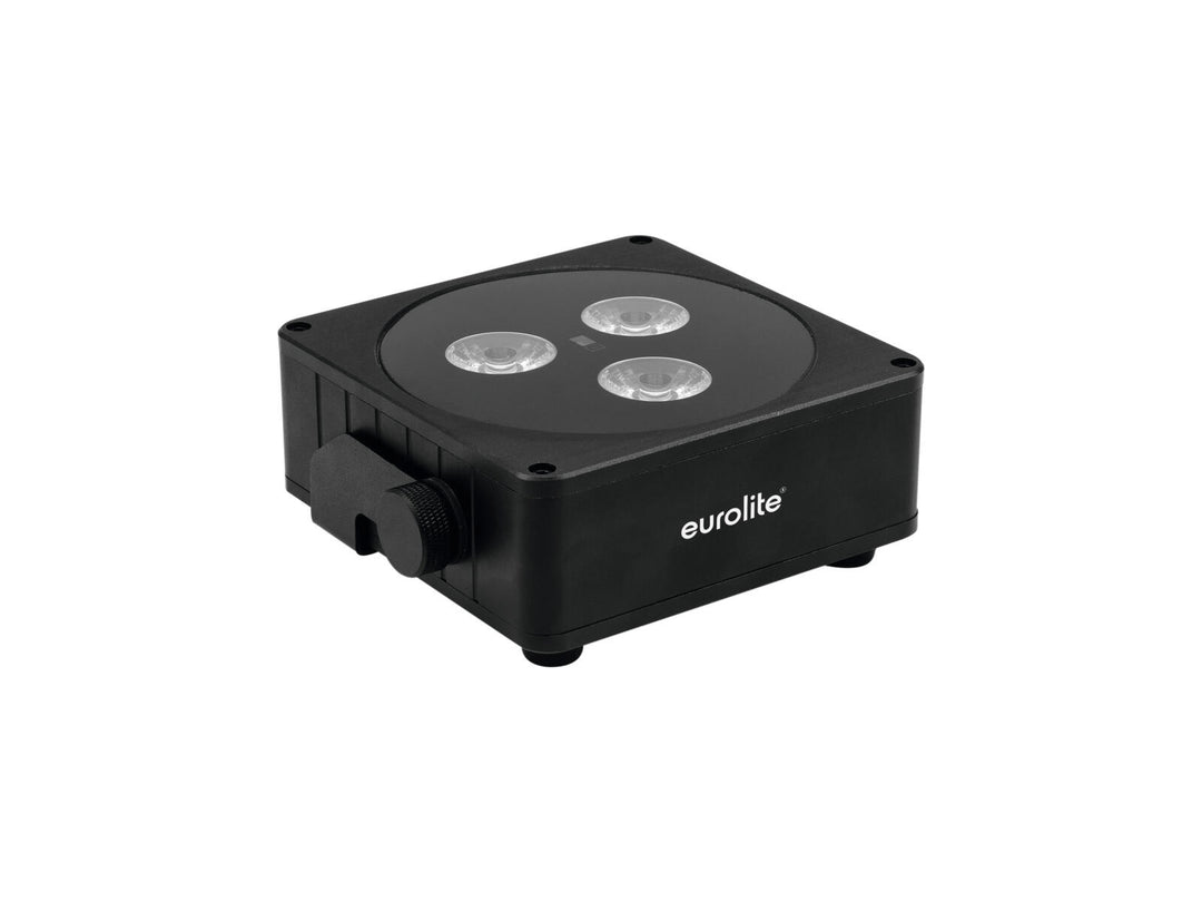 EUROLITE AKKU Faretto piatto 3 bk