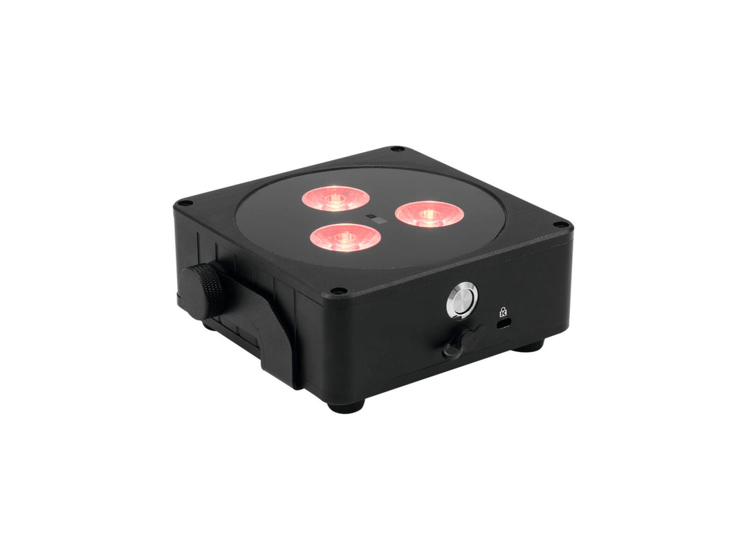EUROLITE AKKU Faretto piatto 3 bk