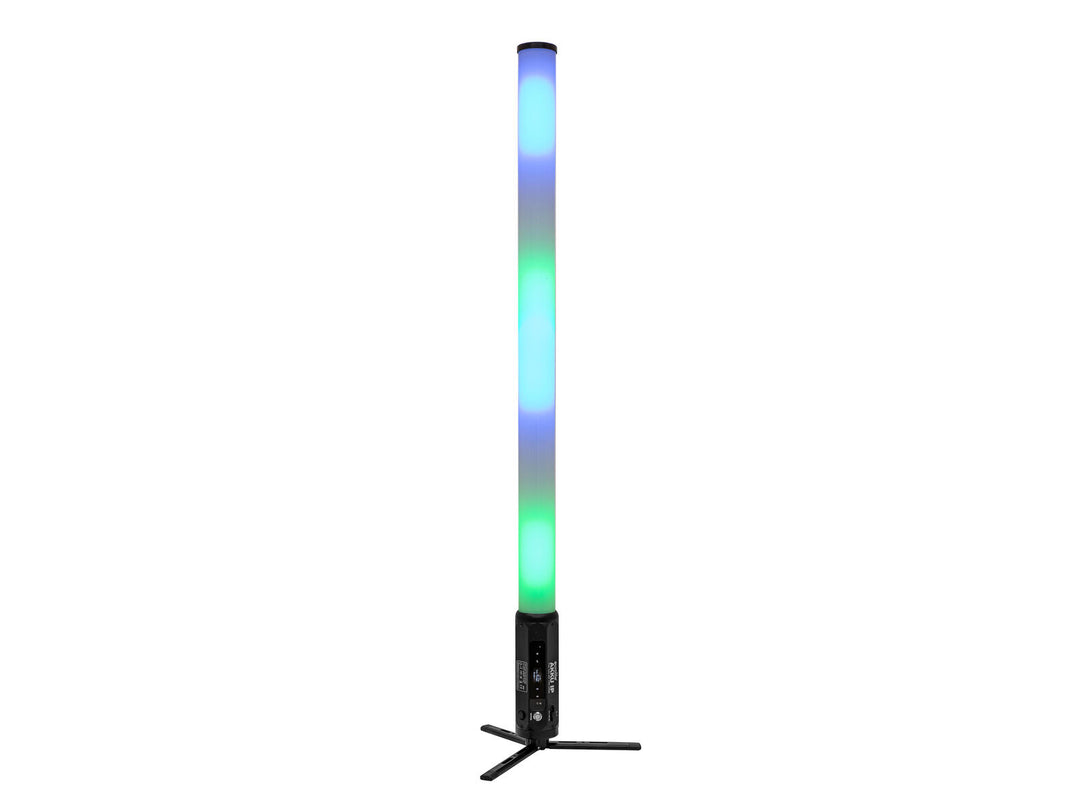EUROLITE Set 8x AKKU IP Pixel Tube 360° PRO CRMX + Flightcase con ruote e funzione di ricarica