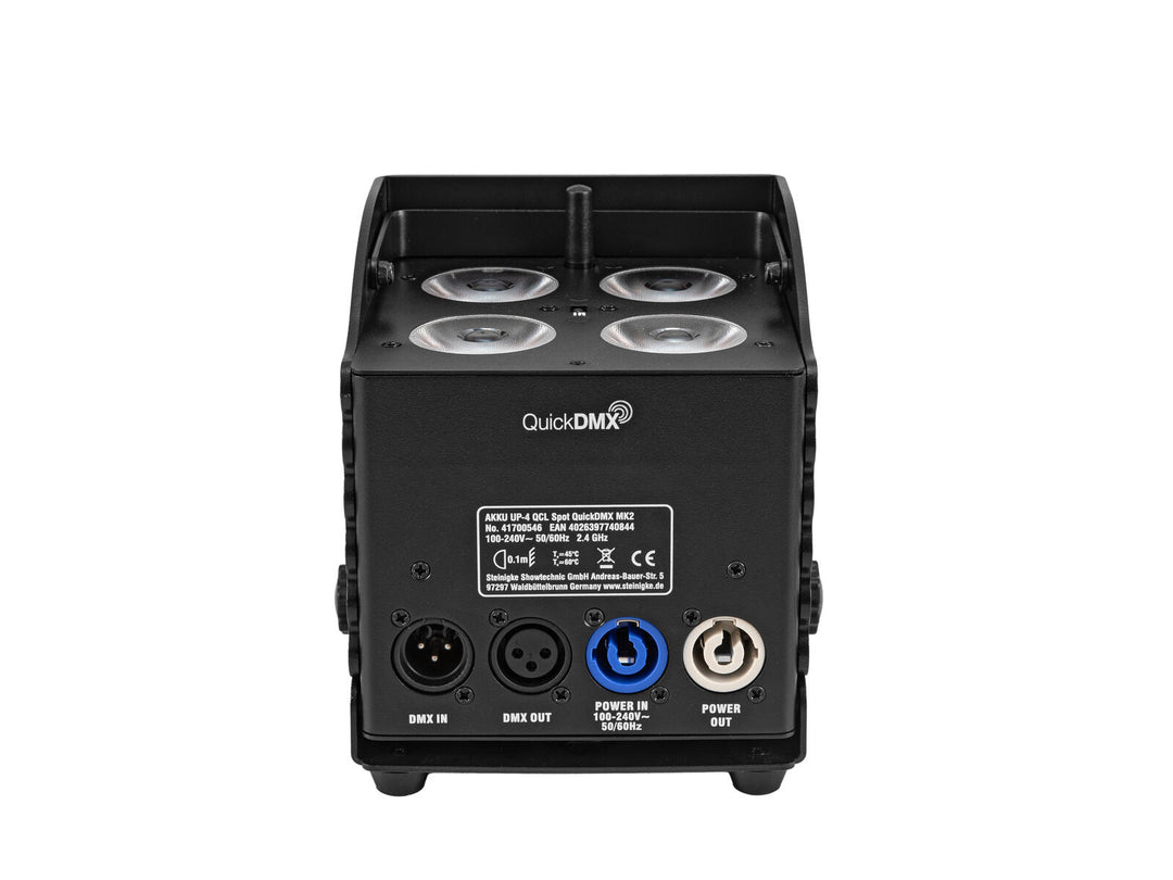 EUROLITE AKKU UP-4 QCL Faretto QuickDMX MK2