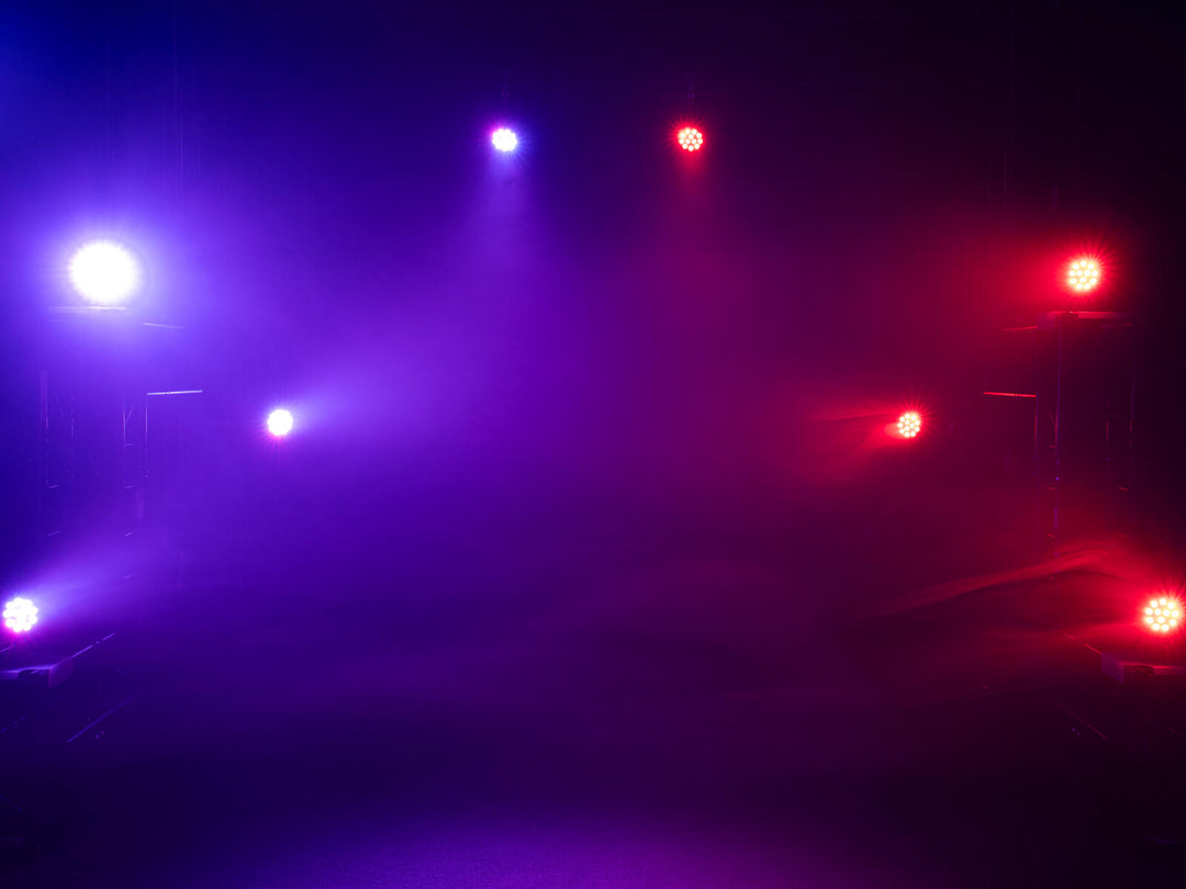 EUROLITE Set 4x LED PARty Spot Silent RGB/WW con borsa morbida