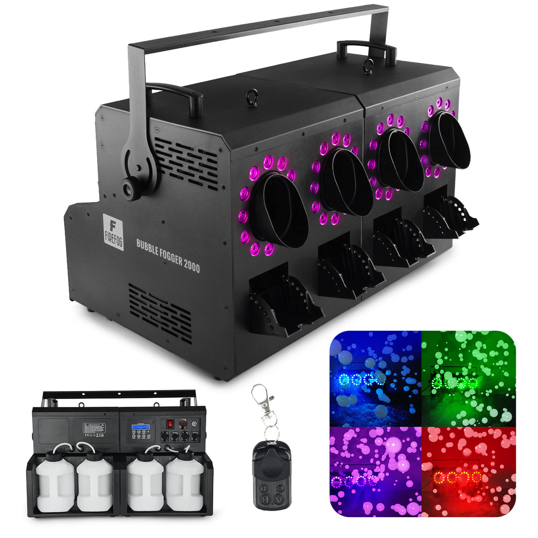 Firefog BUBBLE FOGGER 2000 macchina del fumo e delle bolle con LED e DMX