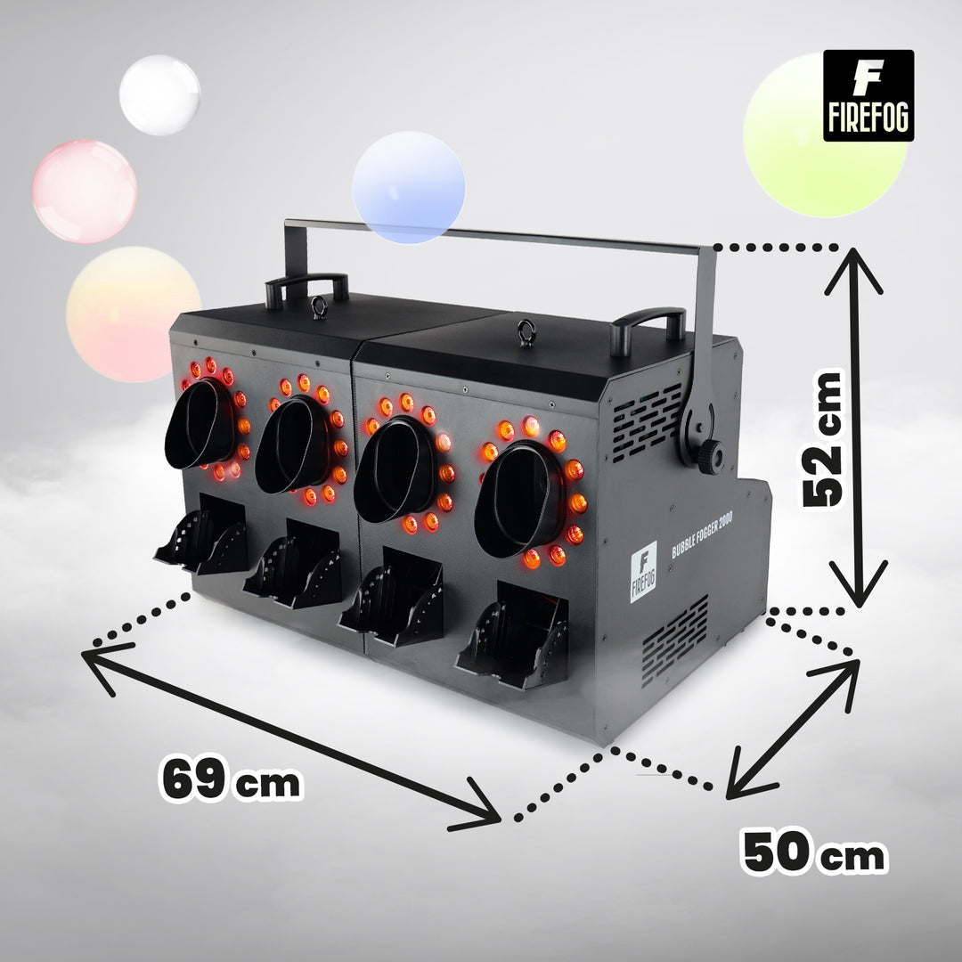 Firefog BUBBLE FOGGER 2000 macchina del fumo e delle bolle con LED e DMX