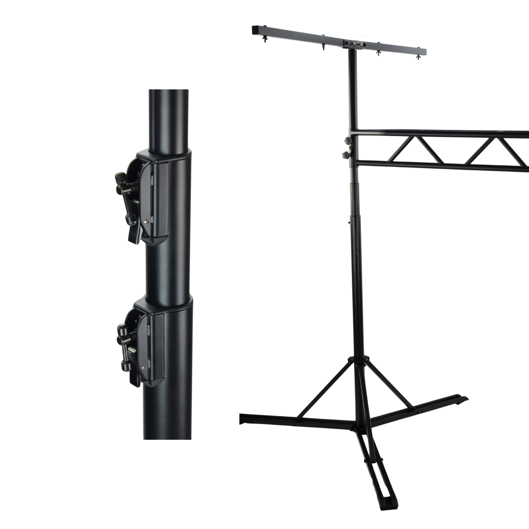 Hardman SDLS8 traliccio luci su supporti, alto 3,5 m e largo 3 m, due borse