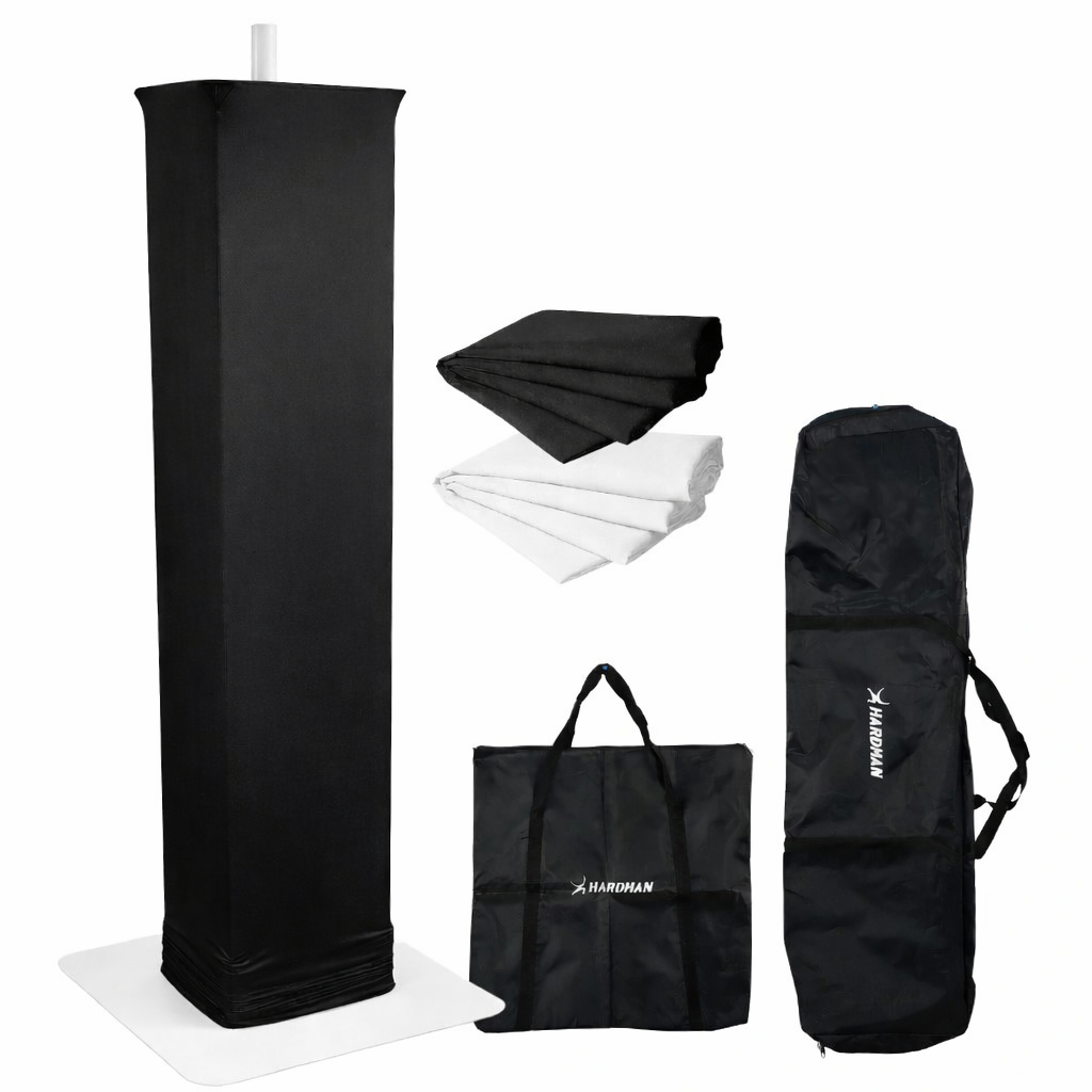 Hardman PTS23W totem, bianco, da 100 a 175 cm