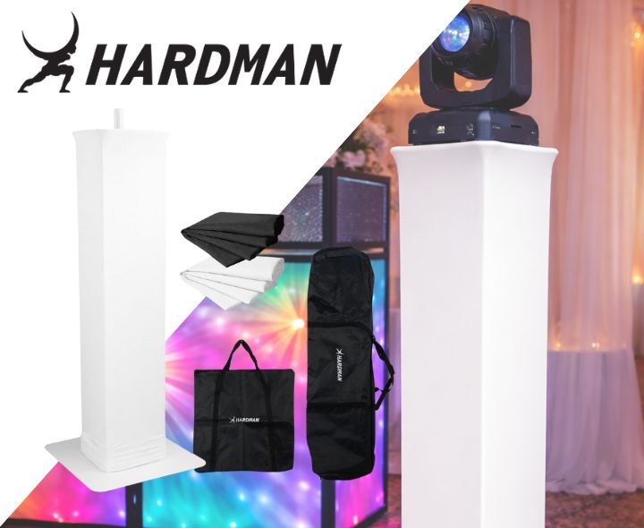 Hardman PTS23W totem, bianco, da 100 a 175 cm