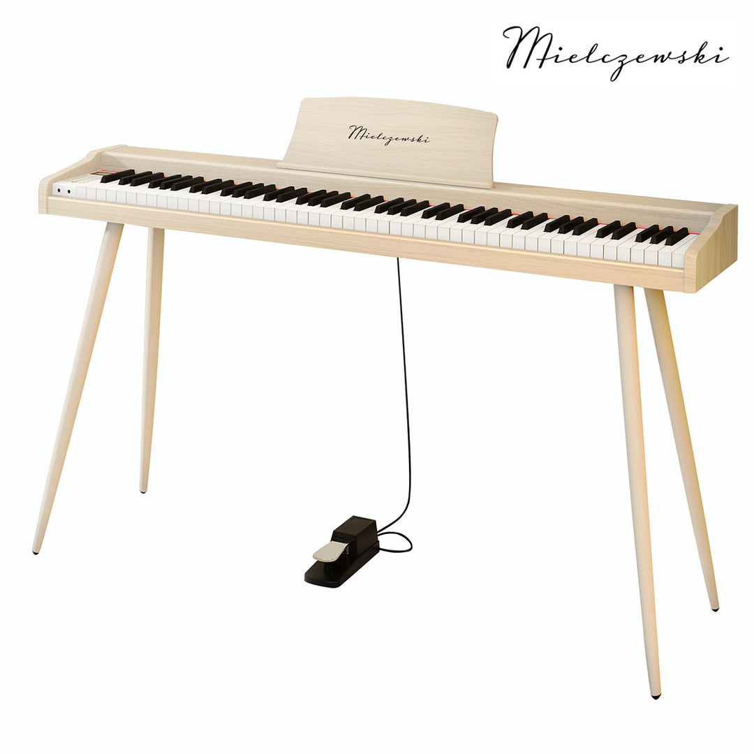 Mielczewski digitalpiano con gambe in metallo, beige