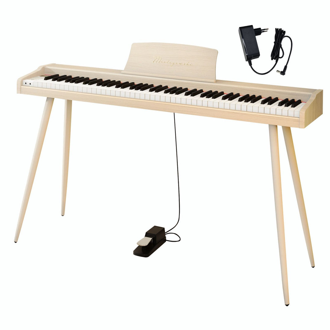 Mielczewski digitalpiano con gambe in metallo, beige