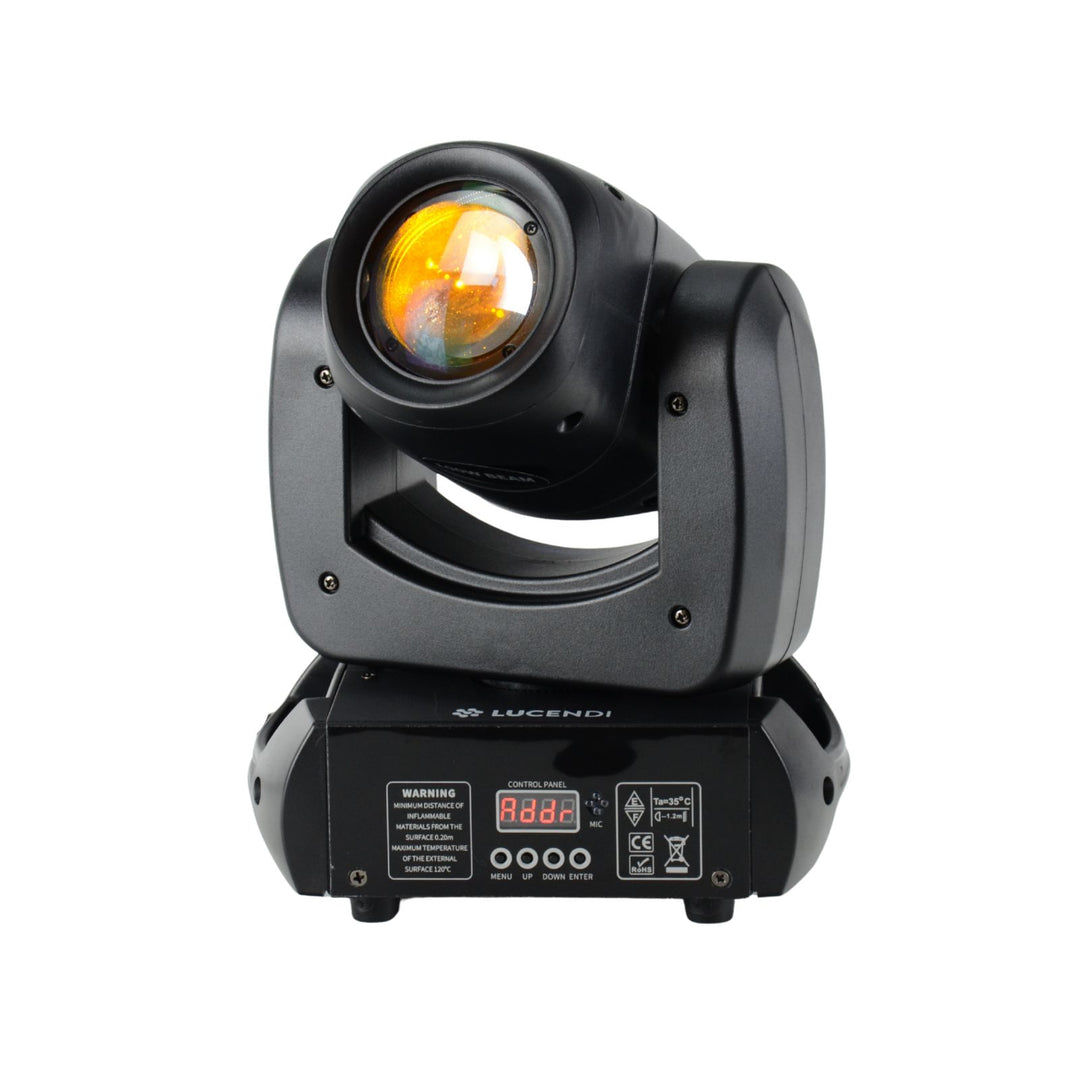 Lucendi BEAM100 moving head, set da 4 pezzi e case