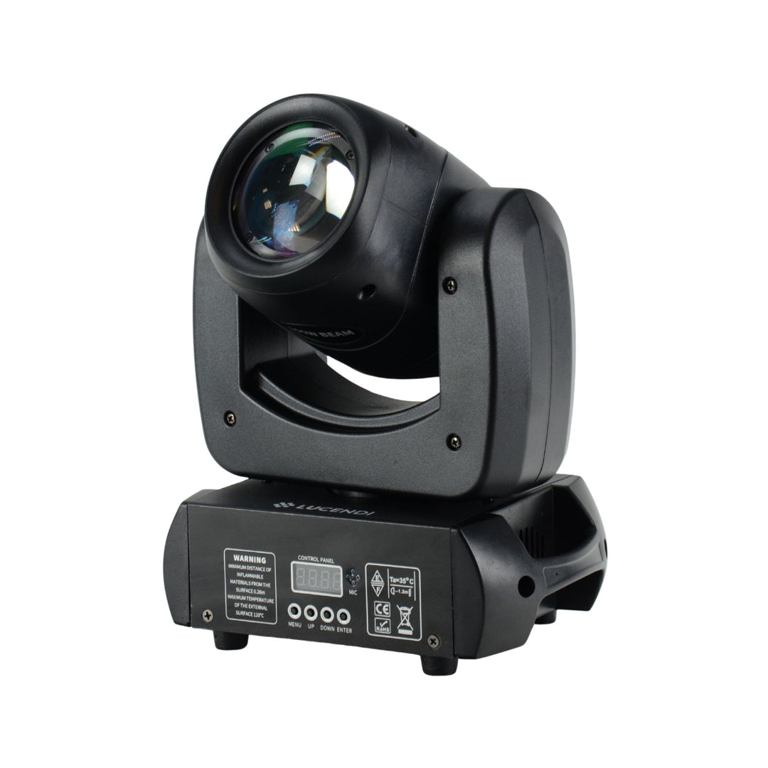 Lucendi BEAM100 moving head, set da 4 pezzi e case
