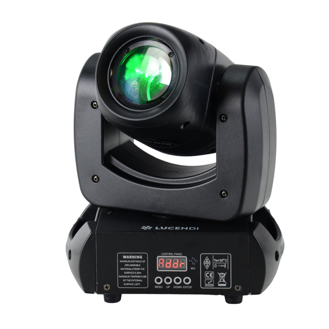 Lucendi BEAM100 moving head, set da 4 pezzi e case