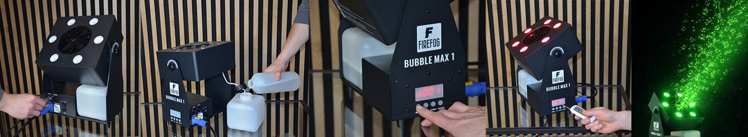Firefog Bubble Max 1 macchina delle bolle con LED, DMX e telecomando