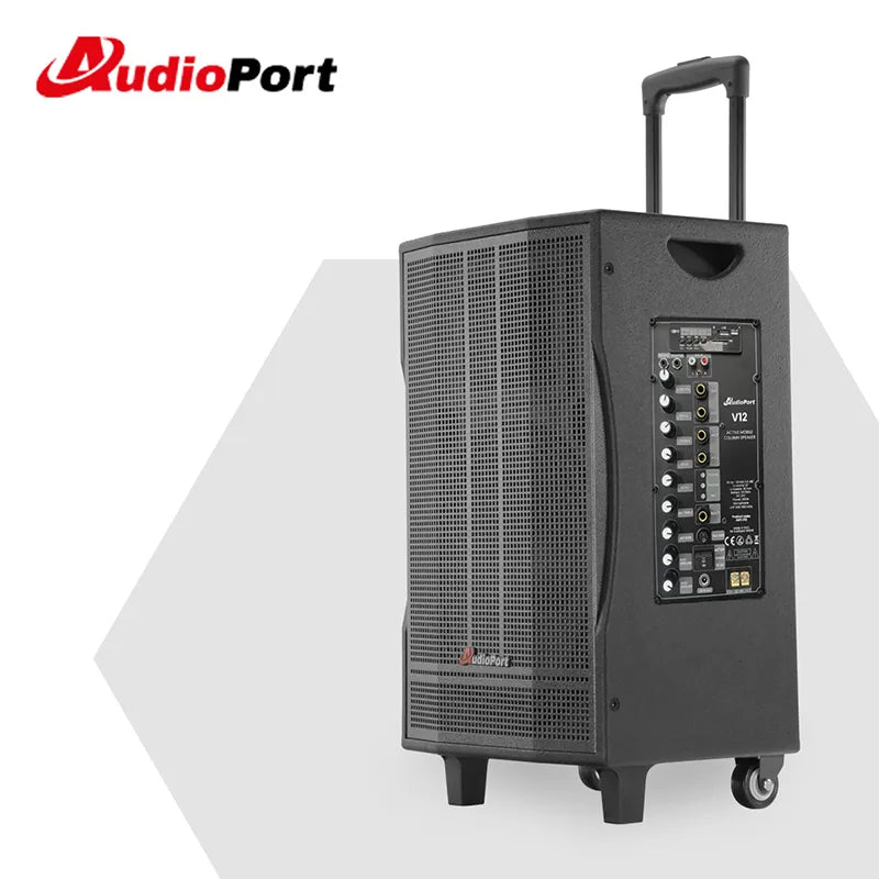 Audioport V12 cassa attiva portatile 350 W con 2 microfoni