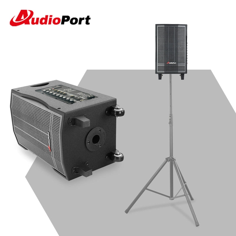 Audioport V8 cassa attiva portatile 250 W con 2 microfoni