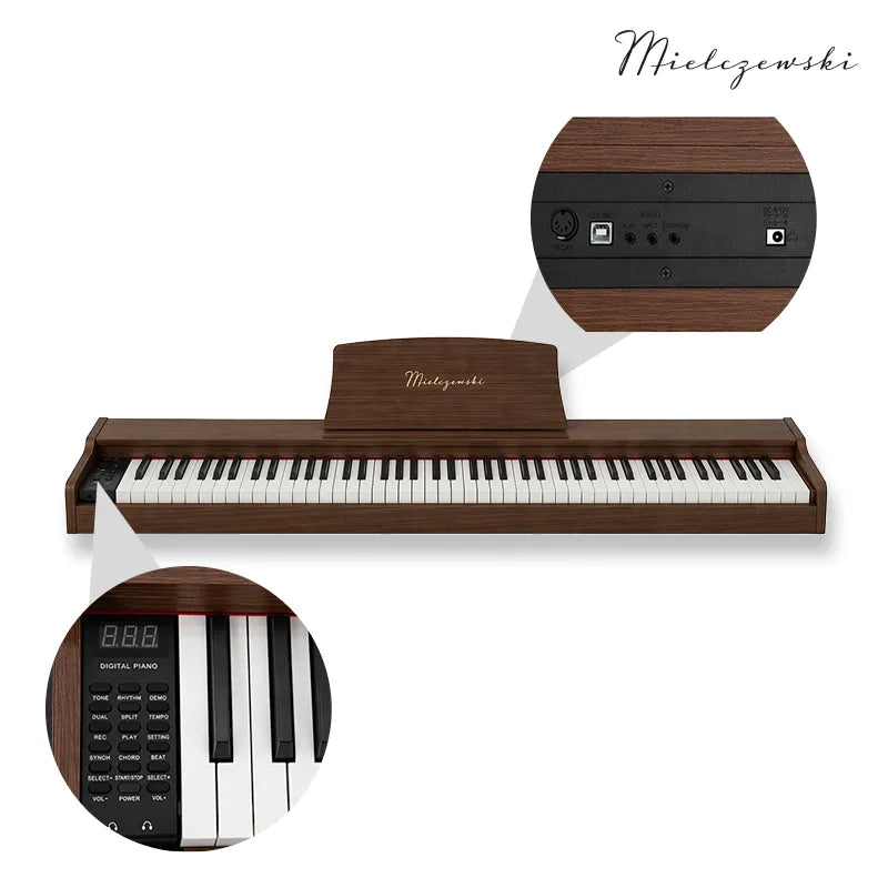 Mielczewski Tiento digitalpiano, marrone