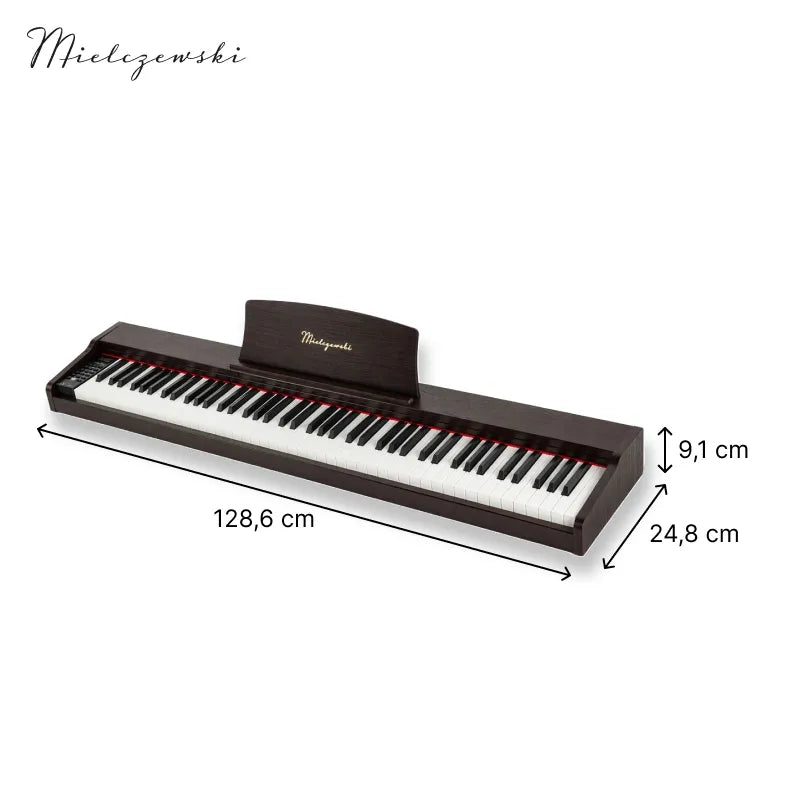 Mielczewski Tiento digitalpiano, marrone scuro