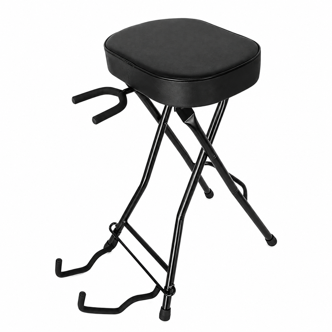 Hardman SB207 poggiapiede per chitarra con poggiapiedi e supporto per chitarra.