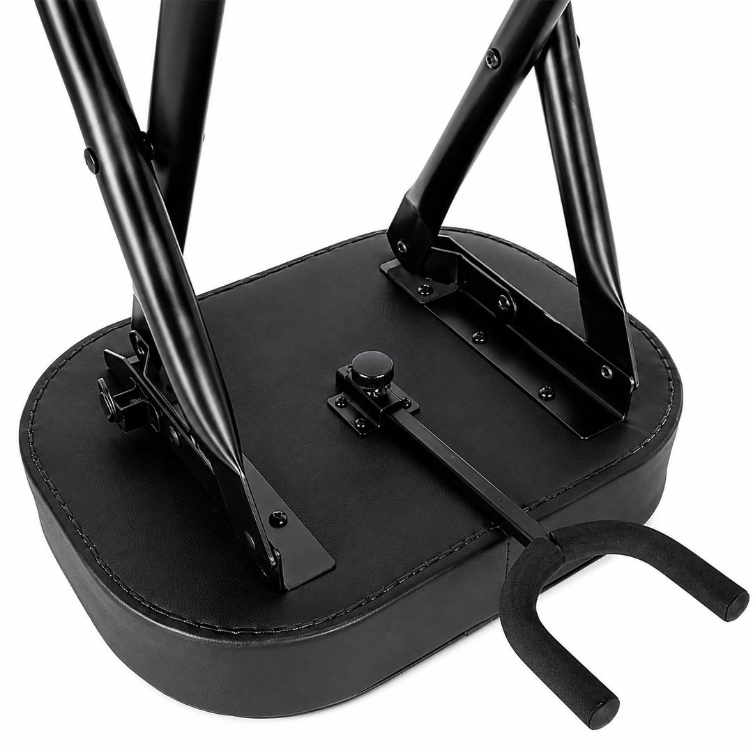 Hardman SB207 poggiapiede per chitarra con poggiapiedi e supporto per chitarra.
