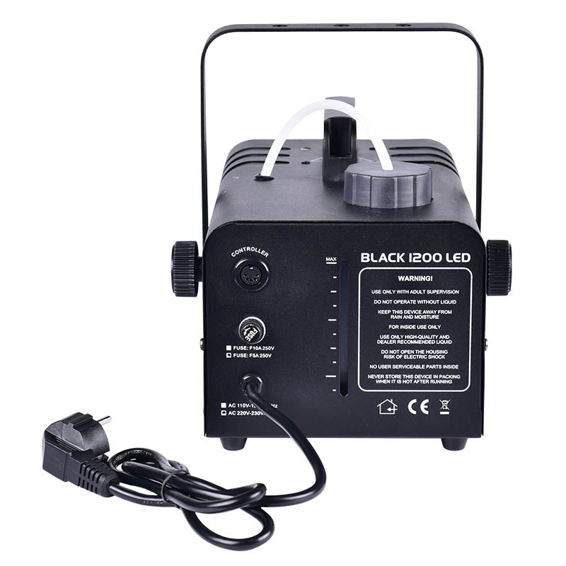 Light4Me Black 1200 LED Macchina del Fumo bundle