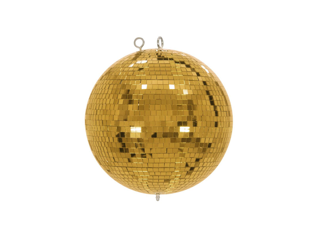 EUROLITE Set sfera a specchi 30cm dorata con stand e cover nera per treppiede