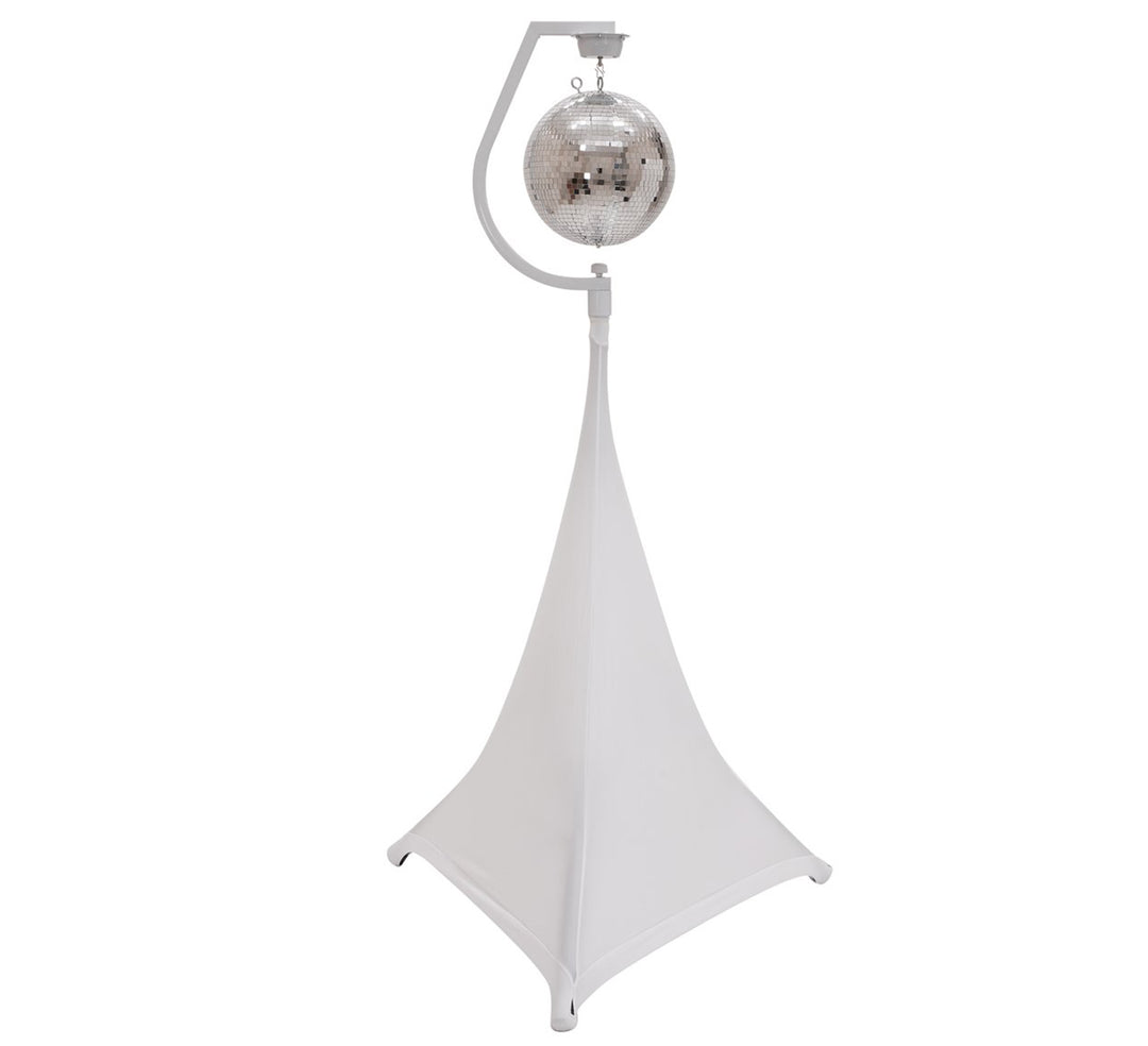 Supporto con Motore per Sfere Specchiate fino a 30cm (Bianco)